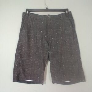 No Fear Mens Hybrid Swim Shorts 32x12 Black Flex Stretch Dri Fit Trunks‎